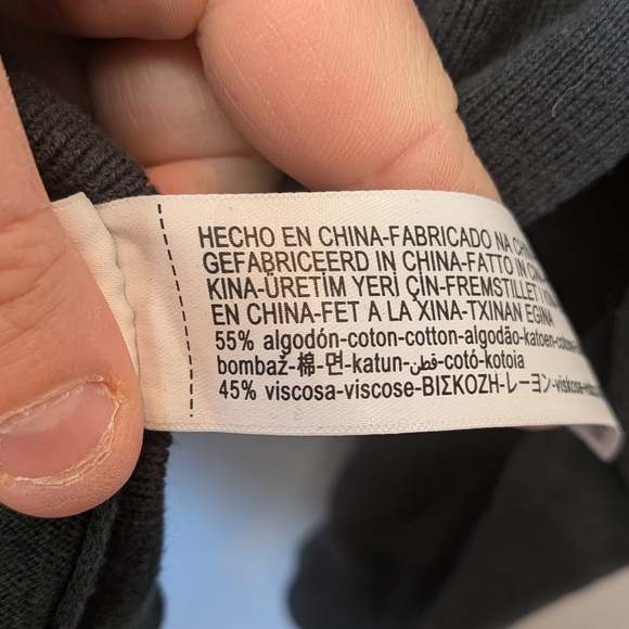 MASSIMO DUTTI Men Sweater Size Large Dark Green Long Sleeve Polo 3 Buttons - Picture 6 of 10